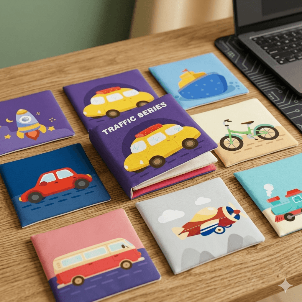 Early Learning Crinkle Cloth Book (Traffic) - Image 1