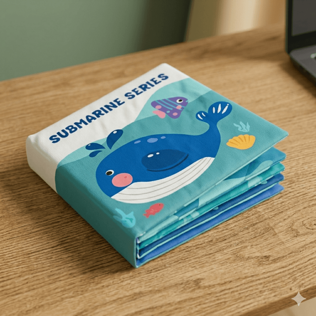 Early Learning Crinkle Cloth Book (Submarine) - Image 1